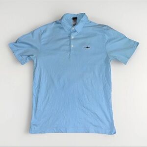 Patagonia Men’s 100% Organic Cotton Blue Polo Shirt Size Small Preppy Outdoor